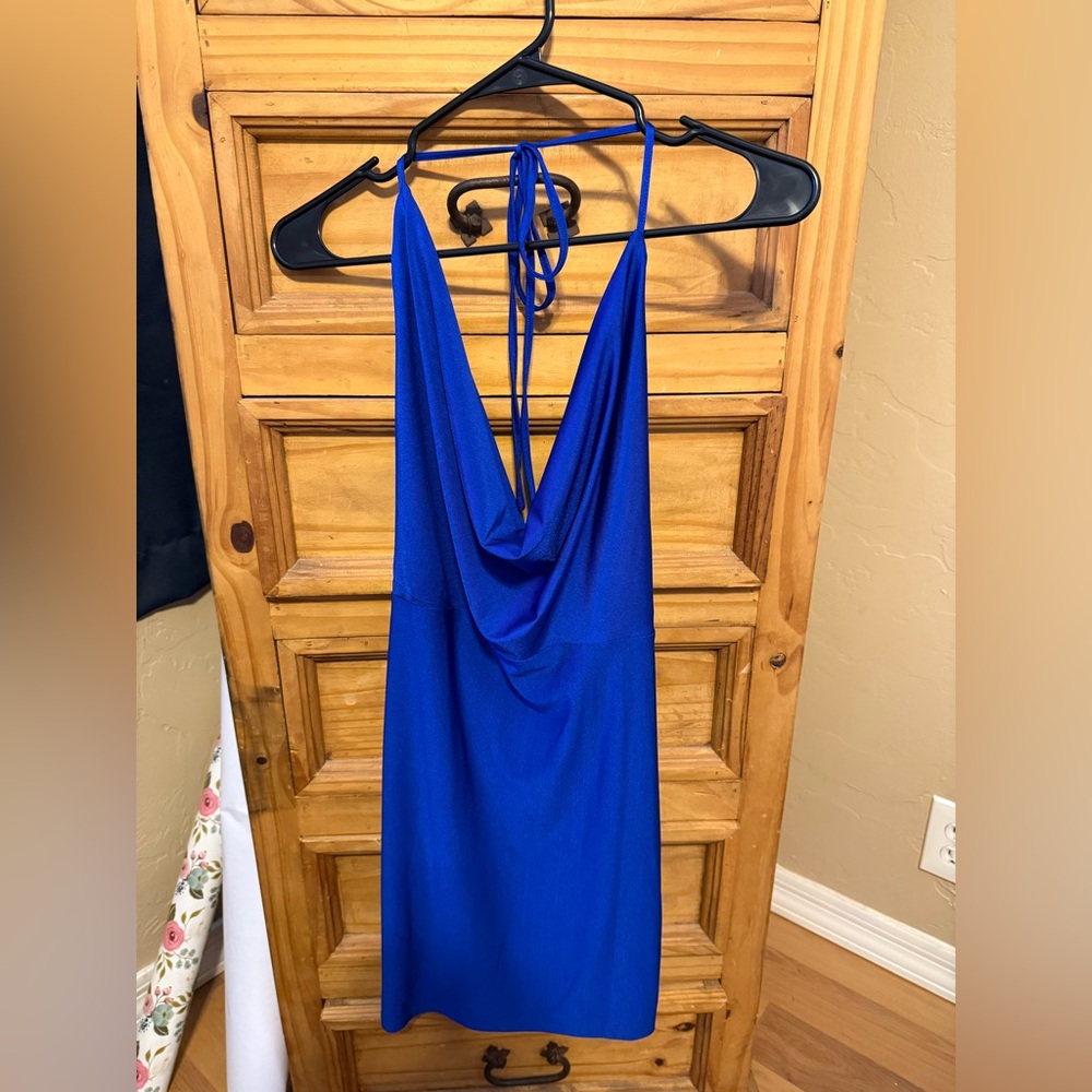Royal Blue Mini Dress